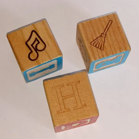 ๐ฏ 10 for $12 / Vintage Toy Wooden Blocks - Picture 6 of 7